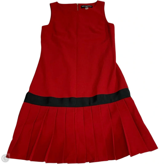 Dress Designer By Karl Lagerfeld In Red, Size: S