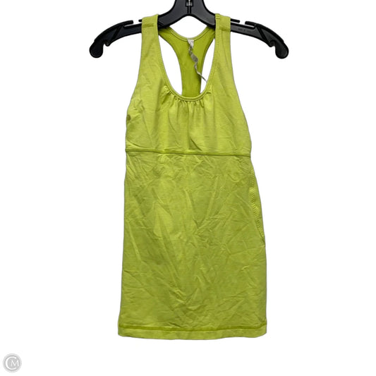 Athletic Tank Top By Lululemon In Yellow, Size: M