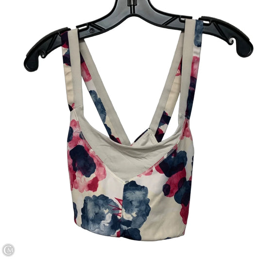 Athletic Bra By Lululemon In Blue & Pink, Size: L