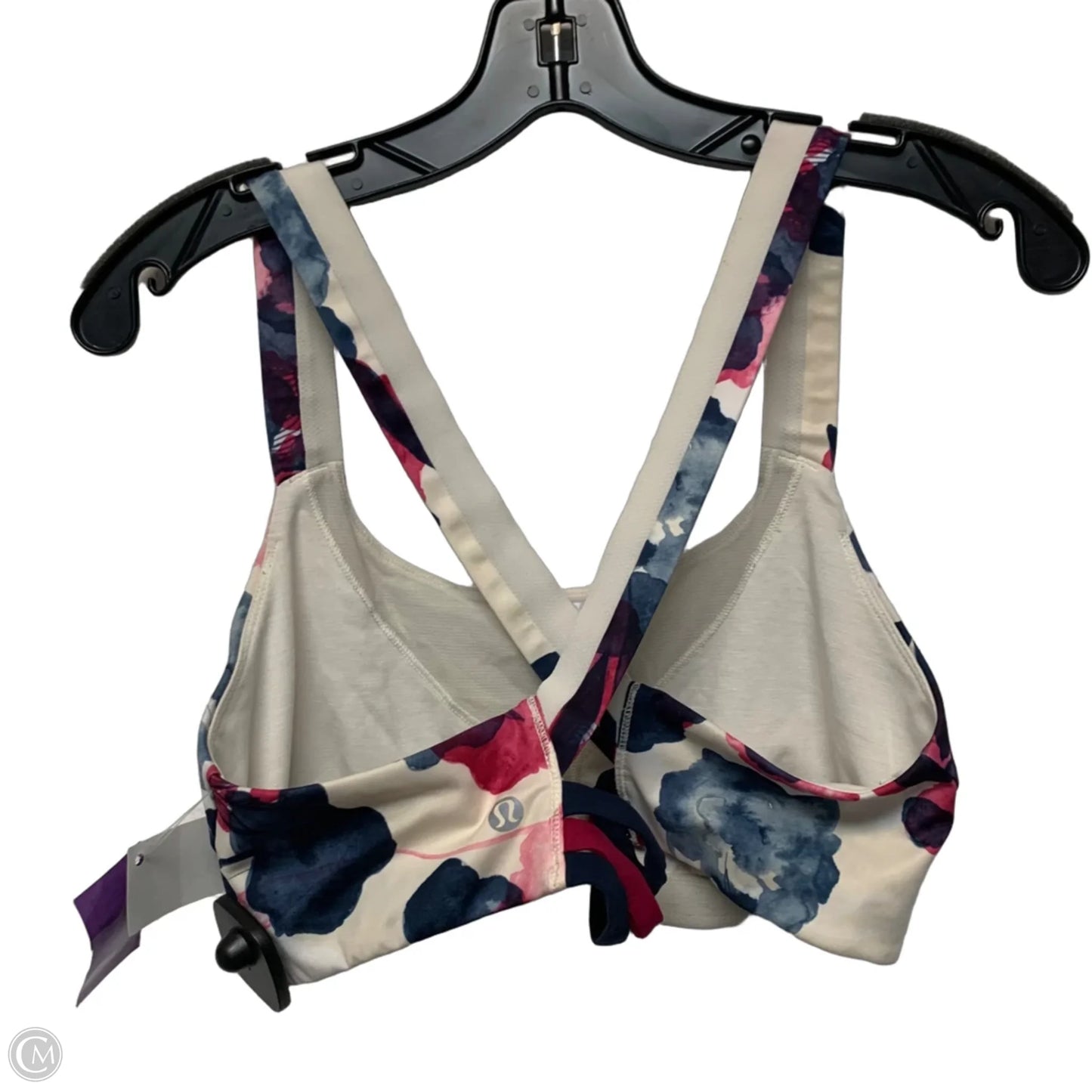 Athletic Bra By Lululemon In Blue & Pink, Size: L