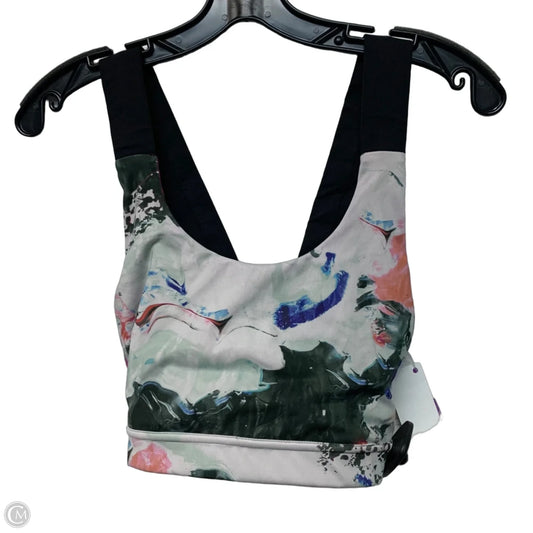 Athletic Bra By Lululemon In Purple & White, Size: L