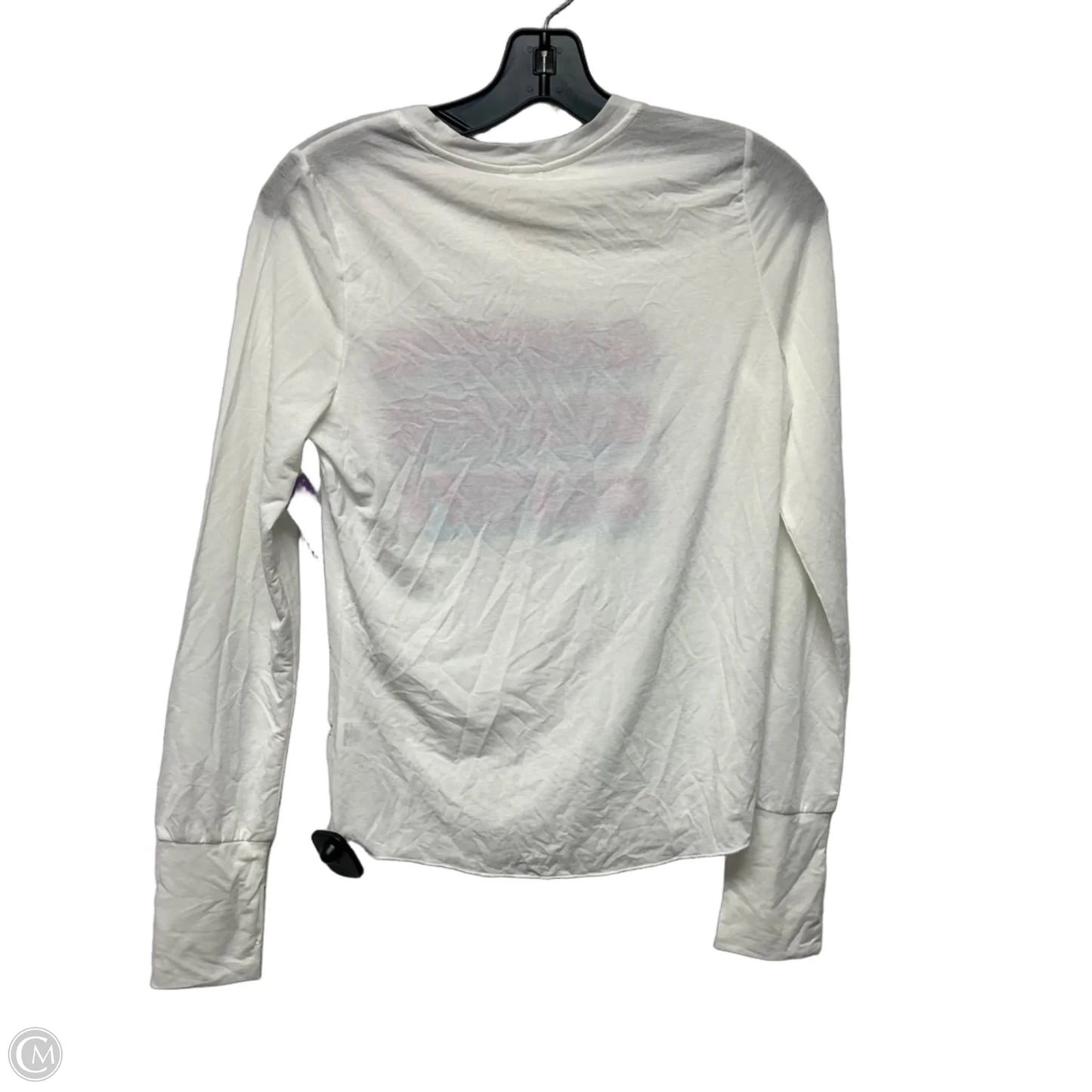 Athletic Top Long Sleeve Crewneck By Spiritual Gangster In White, Size: S