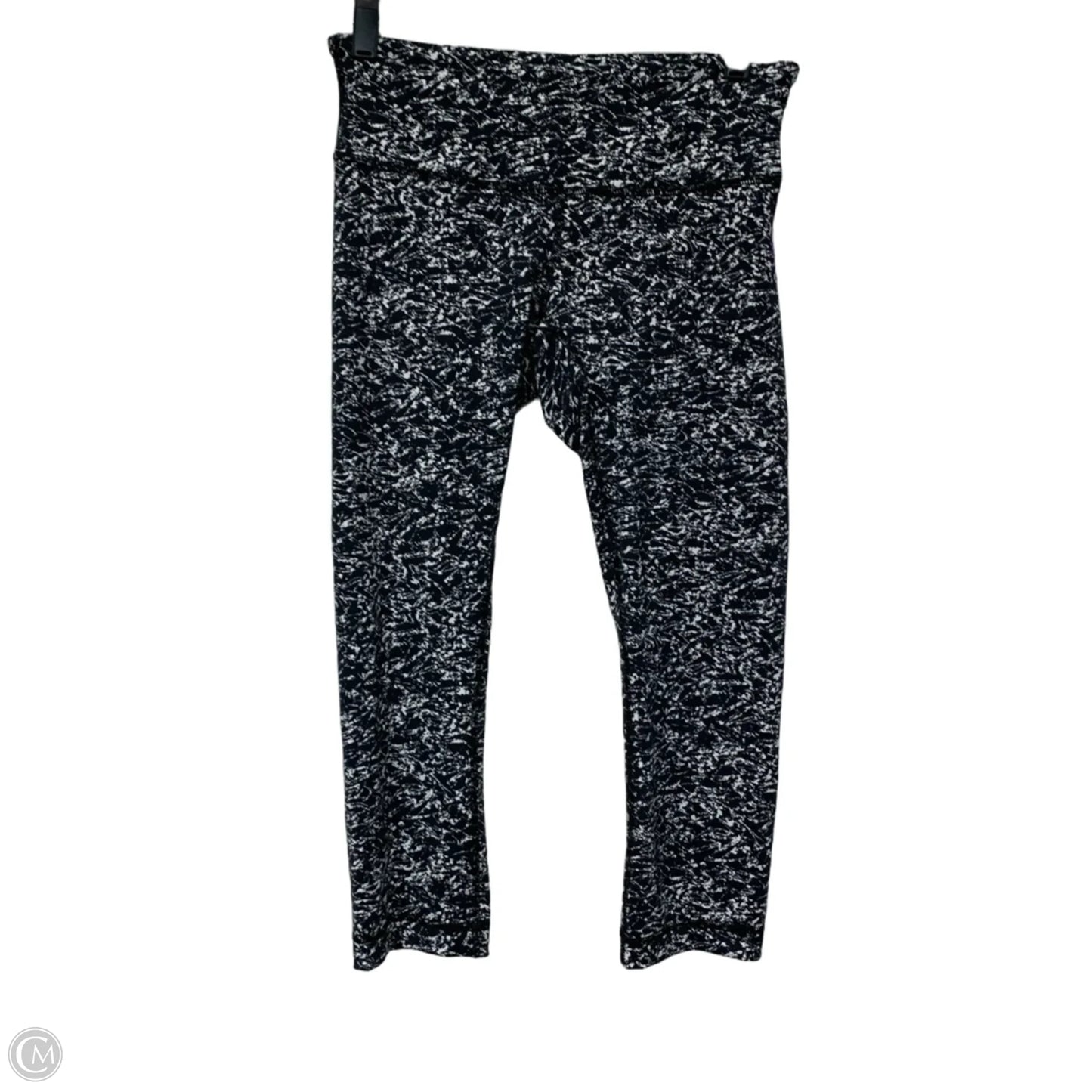 Athletic Leggings Capris By Lululemon In Black & White, Size: S