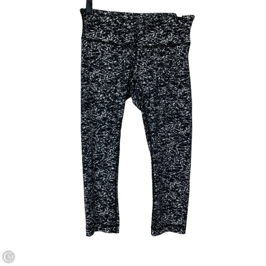 Athletic Leggings Capris By Lululemon In Black & White, Size: S