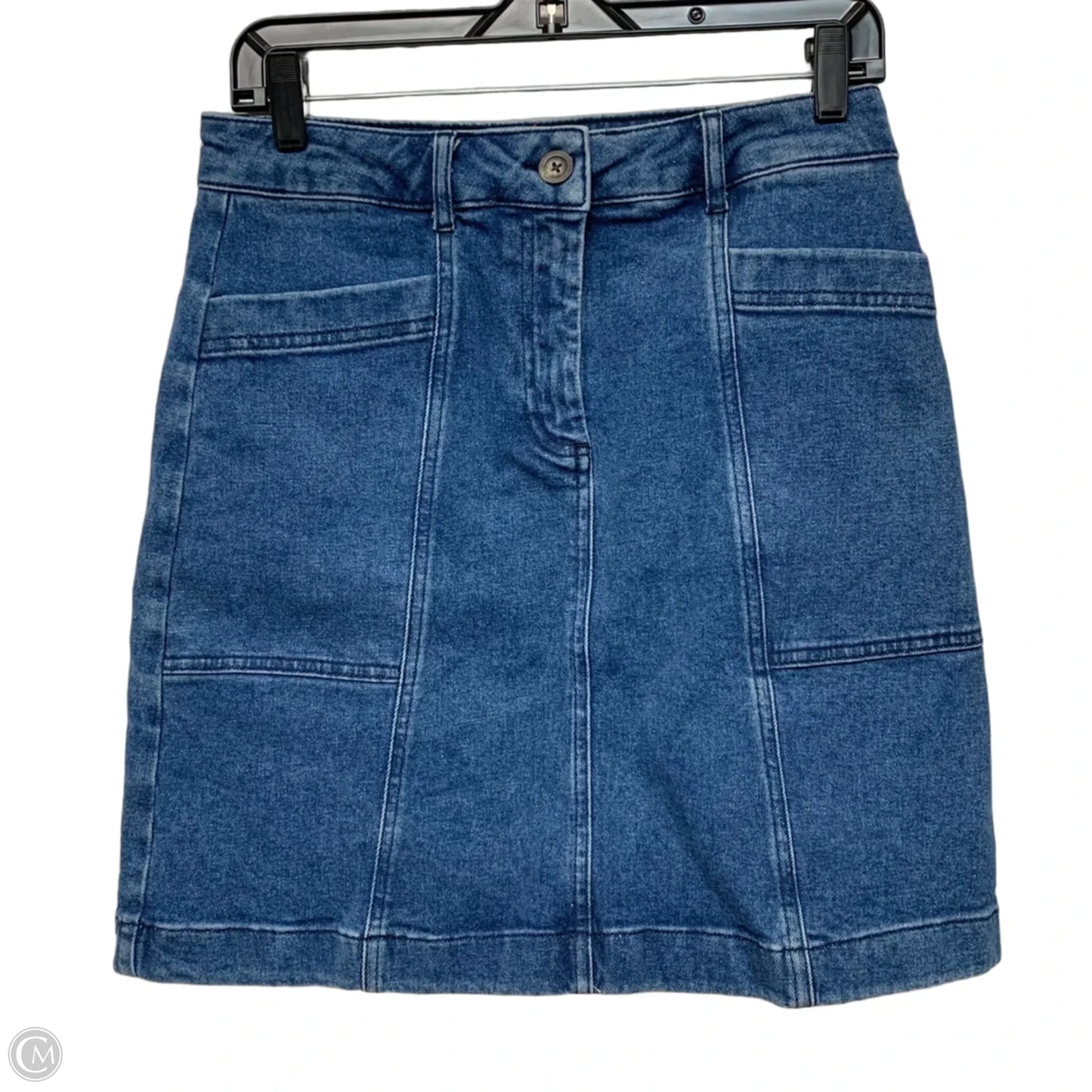 Skirt Mini & Short By Boden In Blue Denim, Size: 4