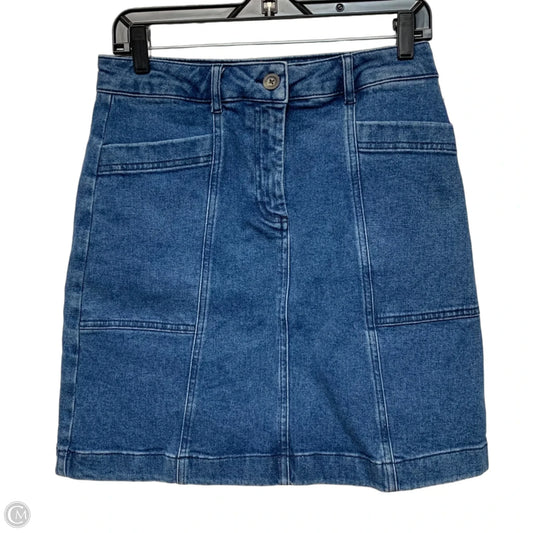 Skirt Mini & Short By Boden In Blue Denim, Size: 4