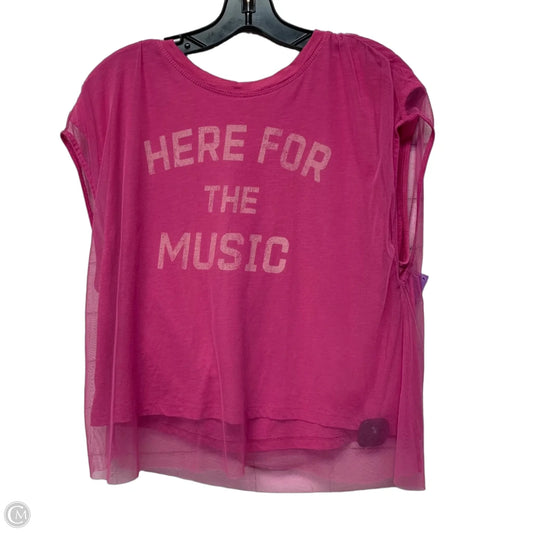 Top Short Sleeve By Pilcro In Pink, Size: M