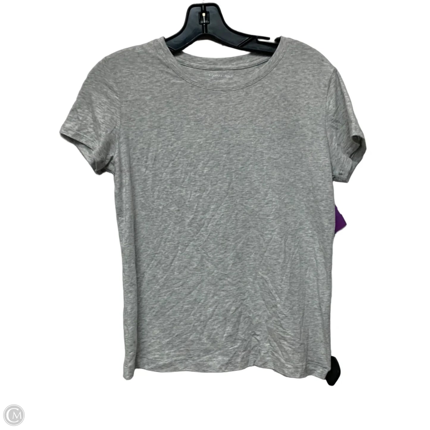 Top Short Sleeve Basic By Banana Republic In Grey, Size: S