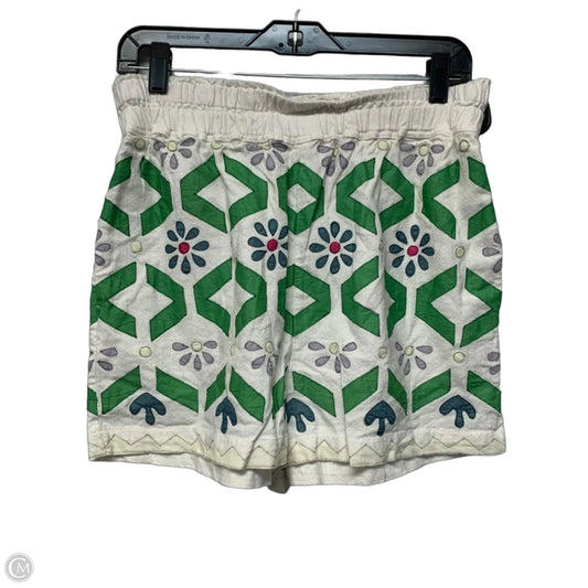Shorts By Anthropologie In Green & White, Size: M