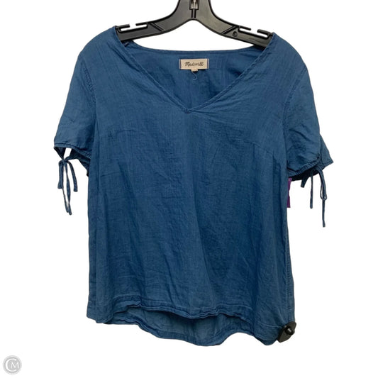 Top Short Sleeve By Madewell In Blue, Size: Xs