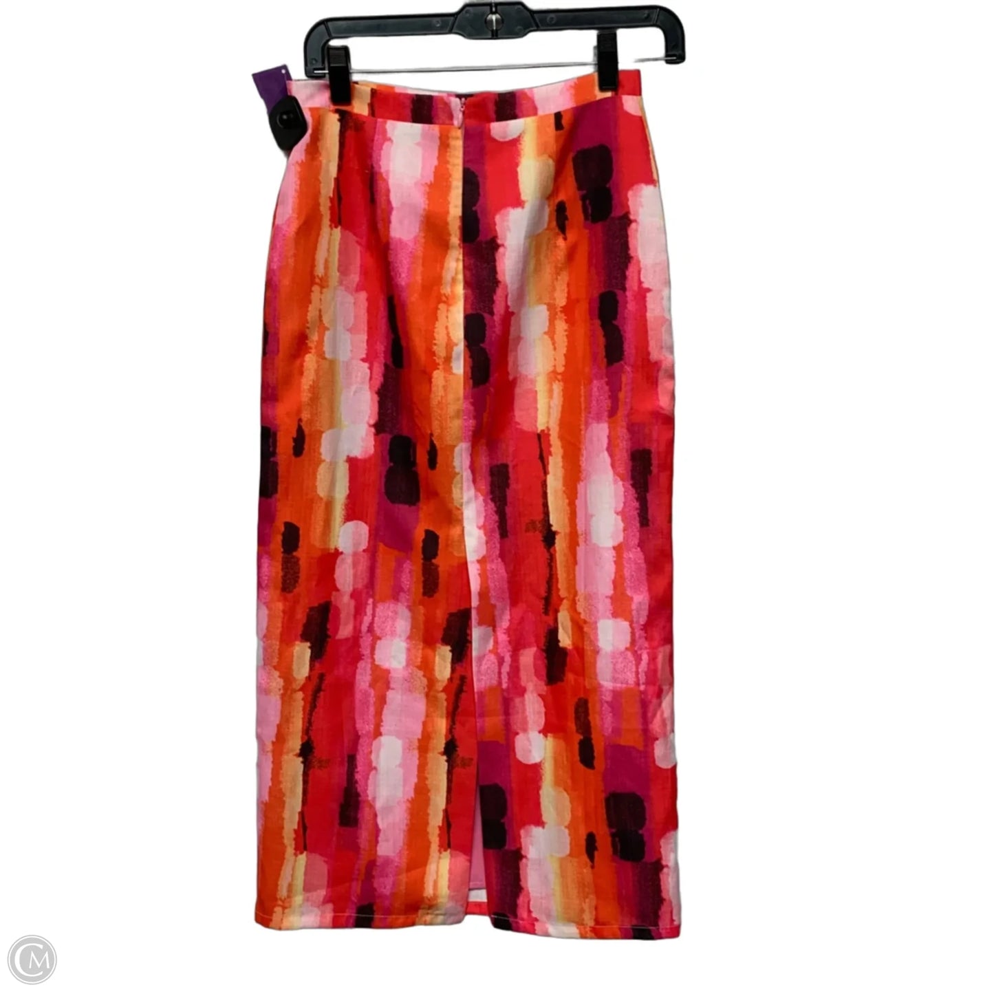Skirt Midi By Lena In Pink & Red, Size: S