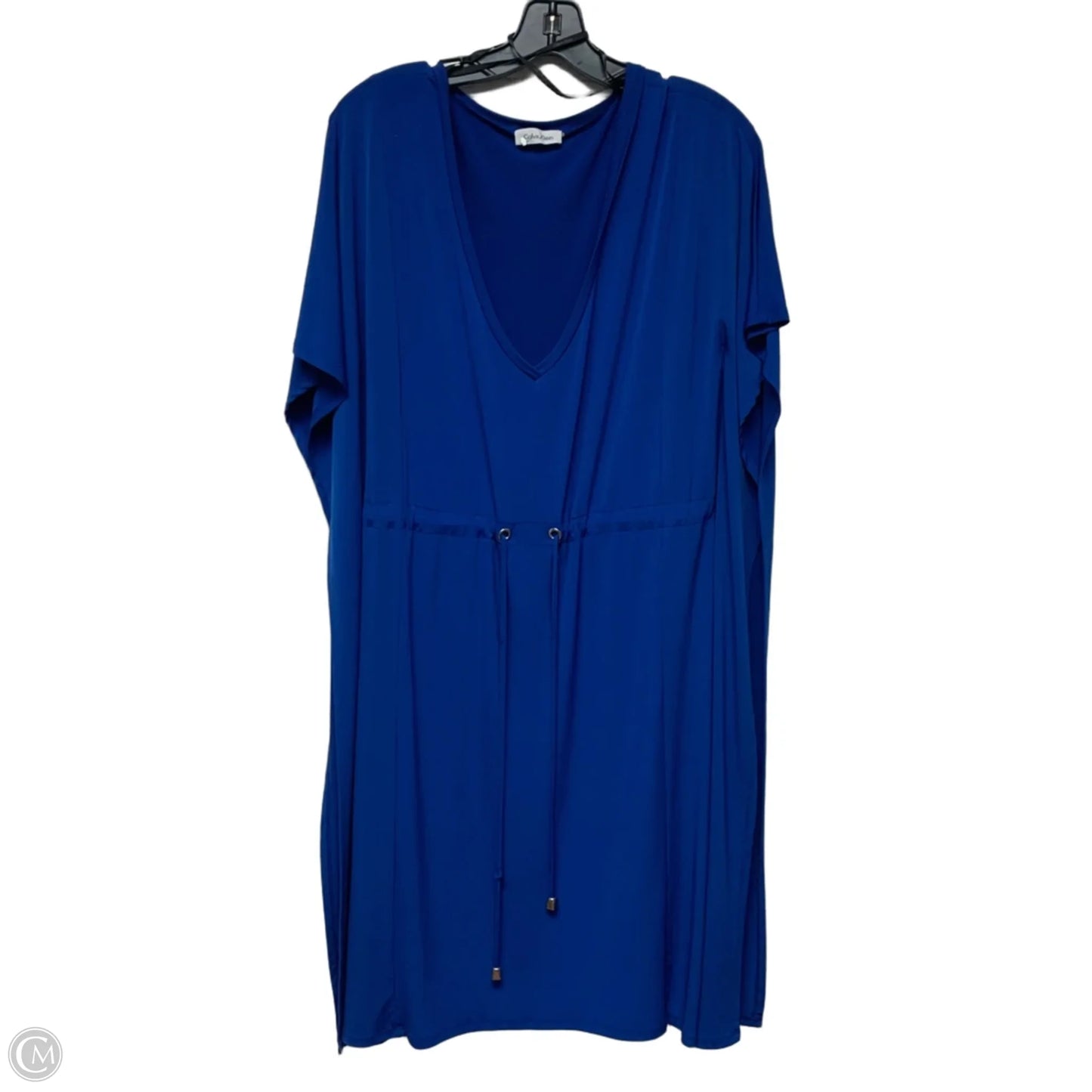Dress Casual Short By Calvin Klein In Blue, Size: L