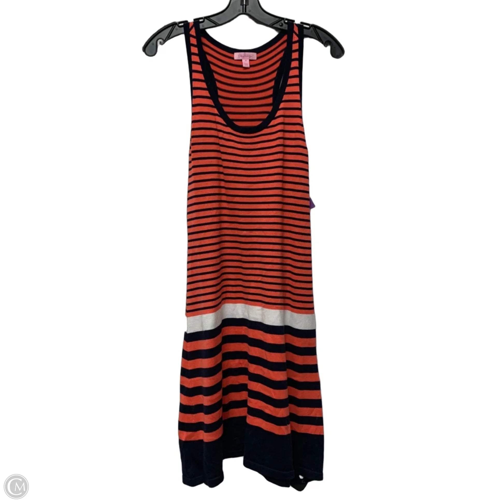 Dress Designer By Lilly Pulitzer In Blue & Orange, Size: M