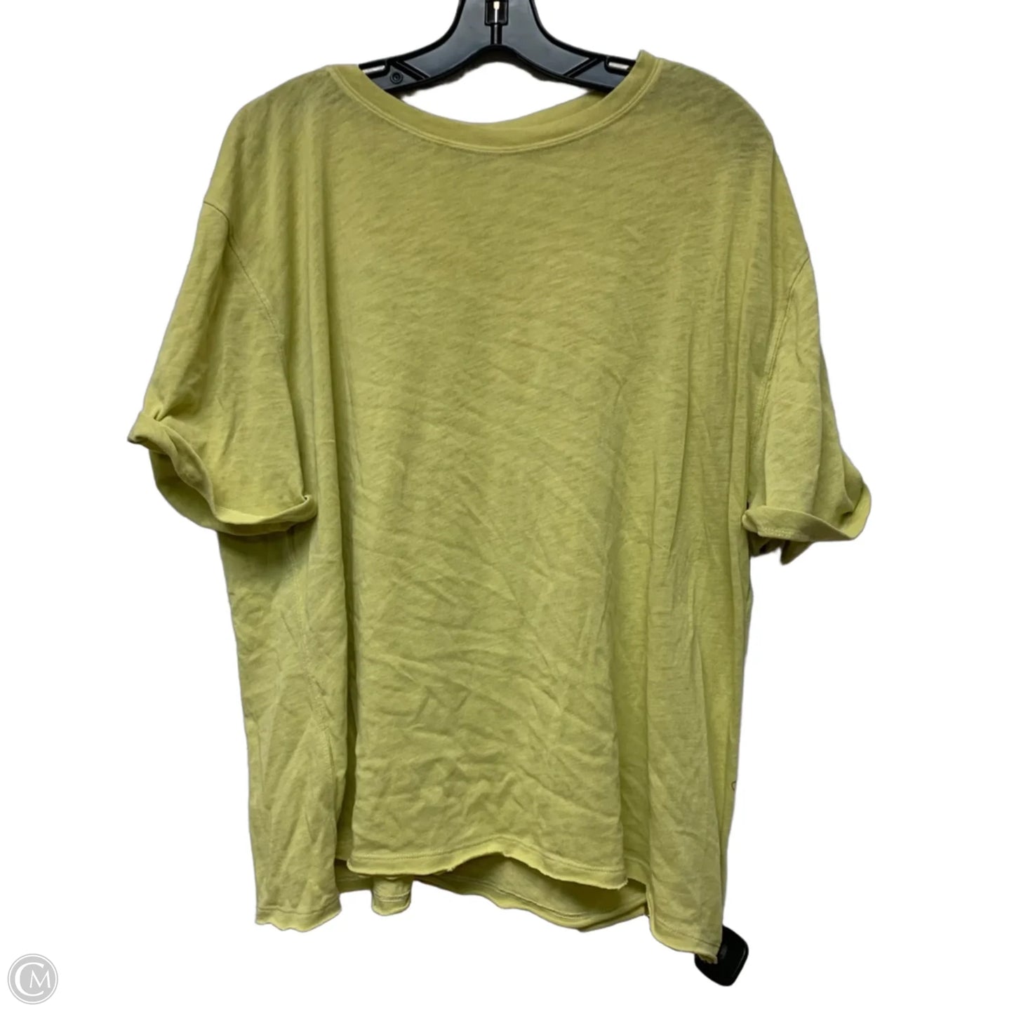 Top Short Sleeve Basic By We The Free In Yellow, Size: L