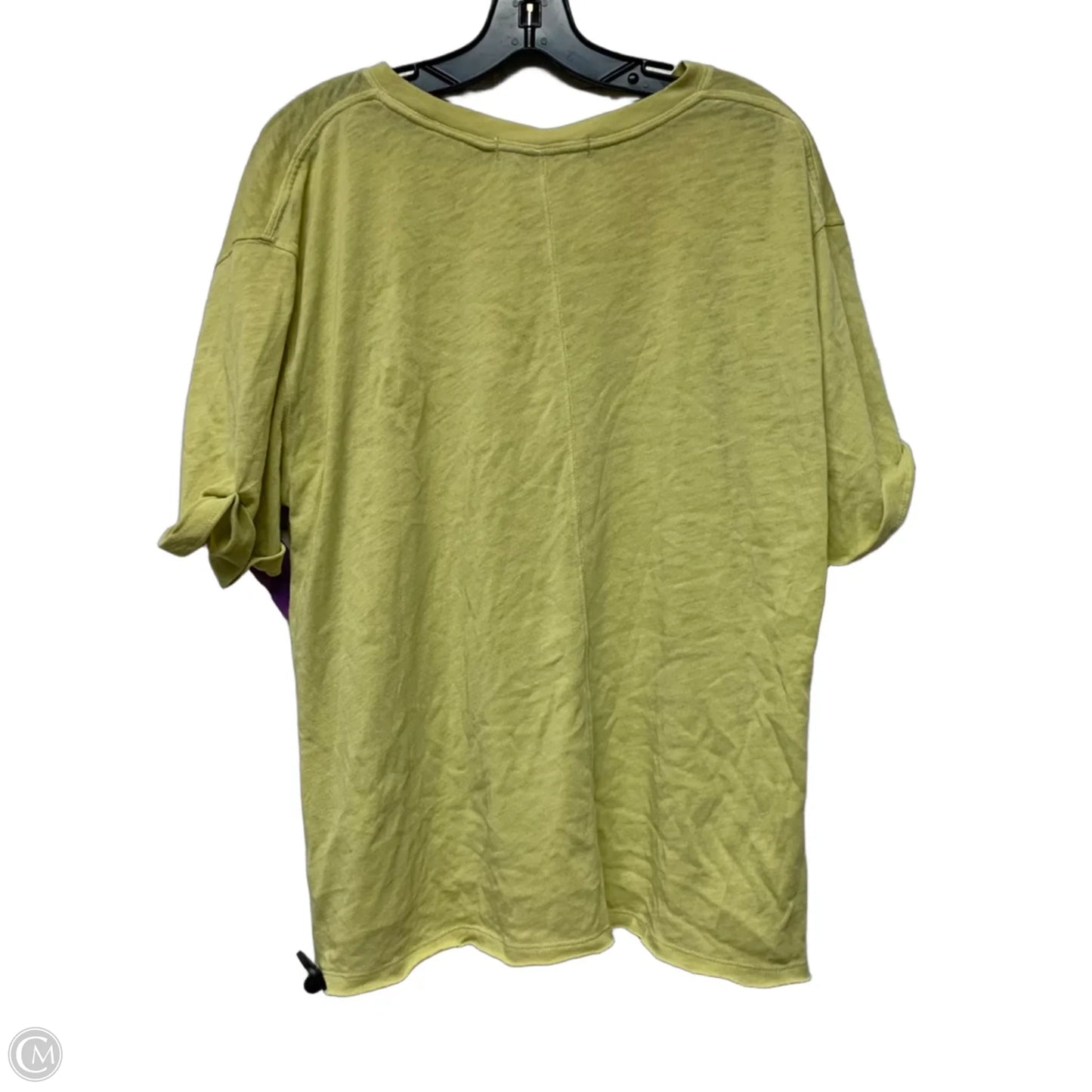 Top Short Sleeve Basic By We The Free In Yellow, Size: L