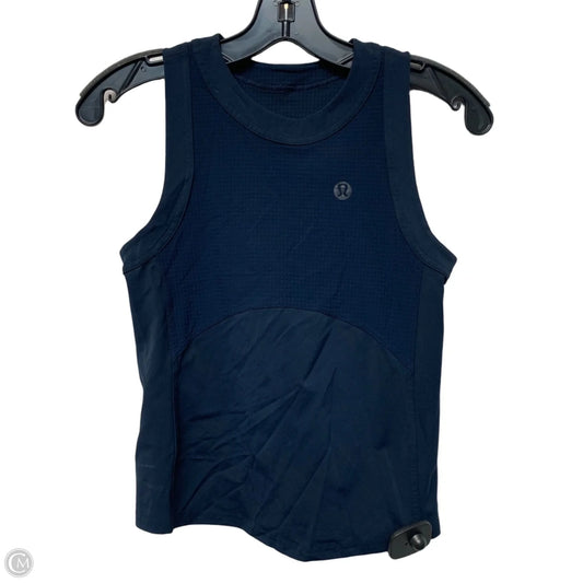 Athletic Tank Top By Lululemon In Navy, Size: S