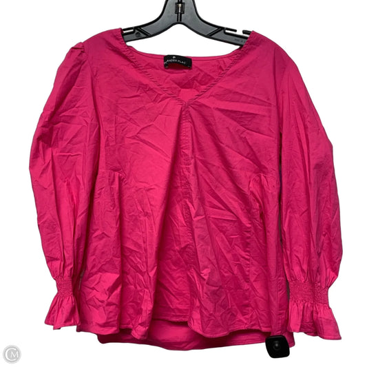 Top Long Sleeve By Pomander Place In Pink, Size: M