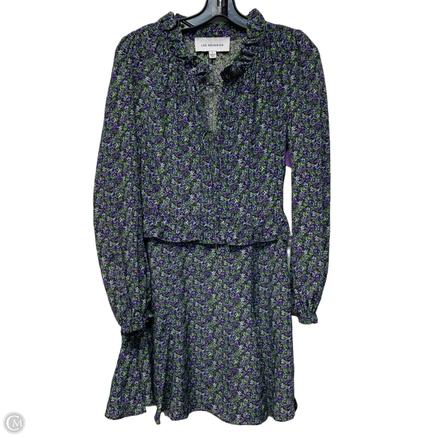 Dress Casual Short By Les Reveries  In Floral Print, Size: Xs