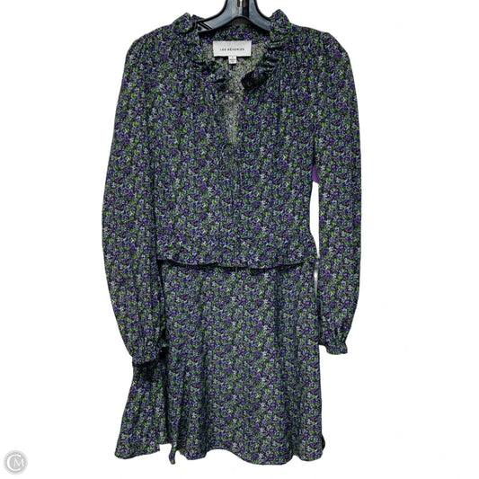 Dress Casual Short By Les Reveries  In Floral Print, Size: Xs