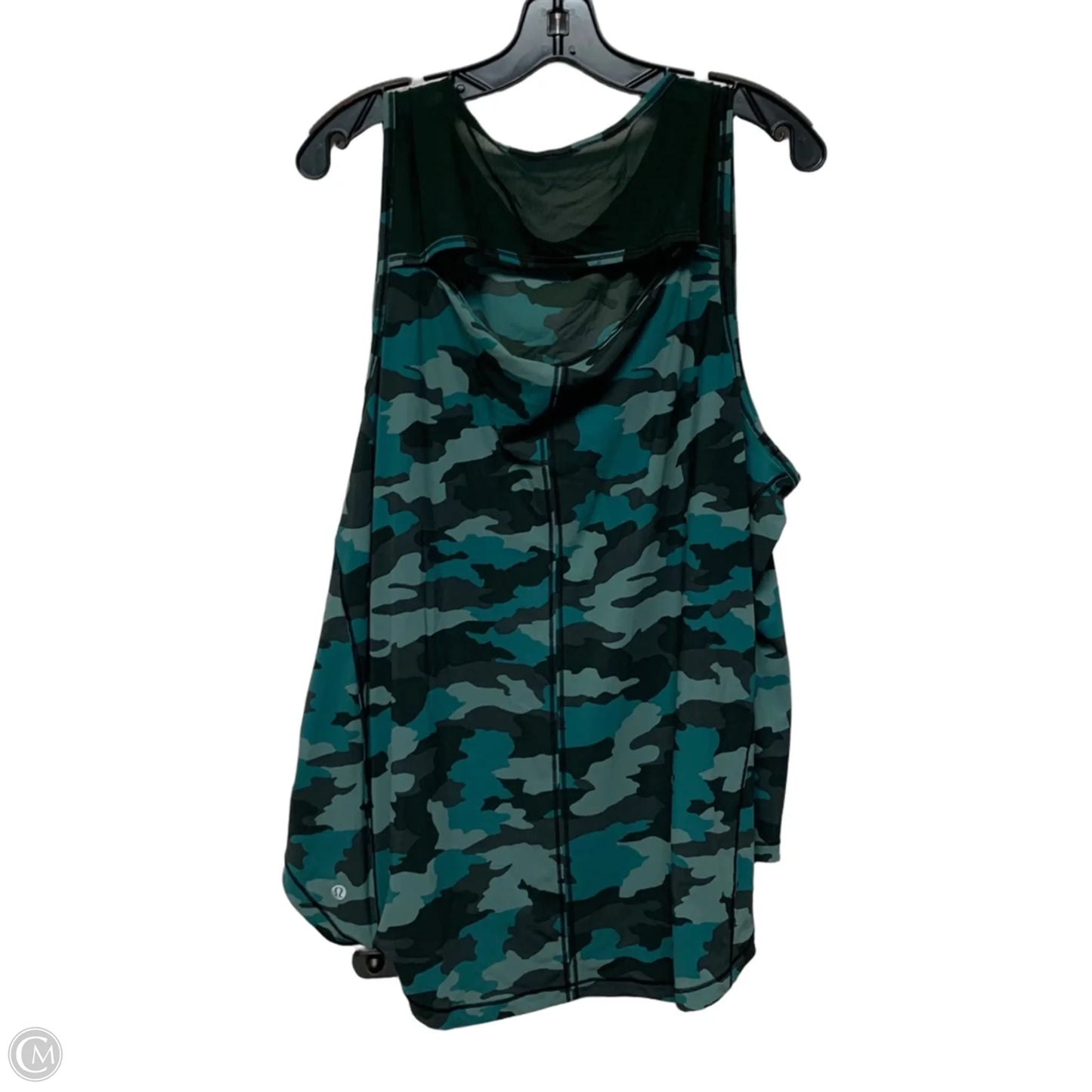 Athletic Tank Top By Lululemon In Camouflage Print, Size: L