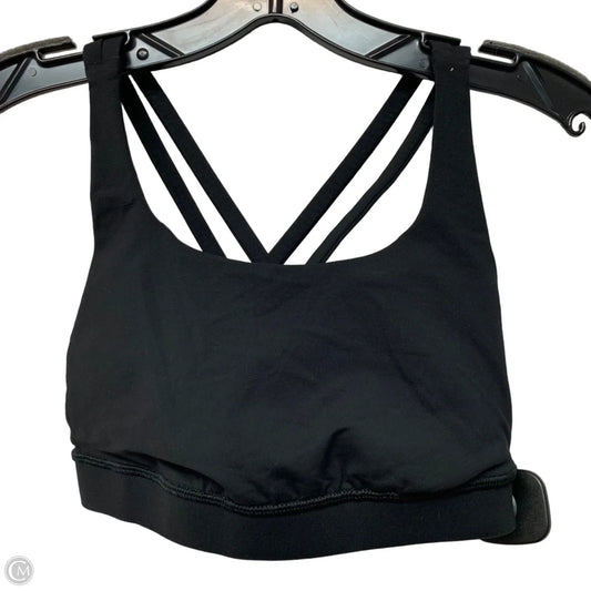 Athletic Bra By Lululemon In Black, Size: S