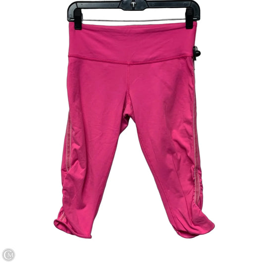 Athletic Leggings Capris By Lululemon In Pink, Size: S