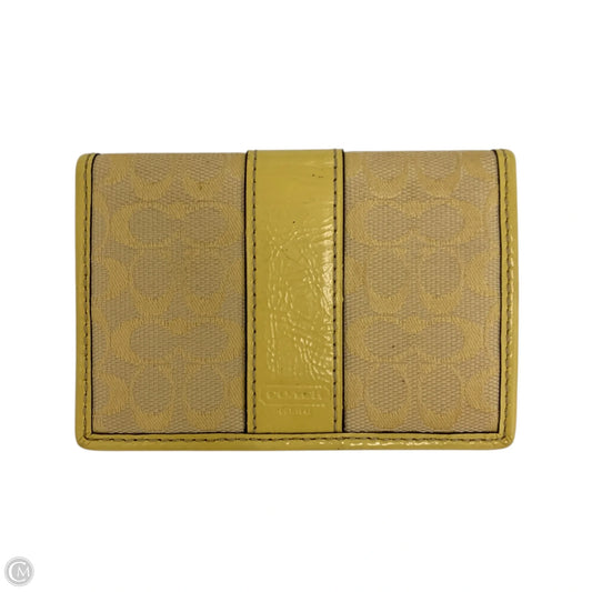 Id/card Holder Designer By Coach, Size: Small