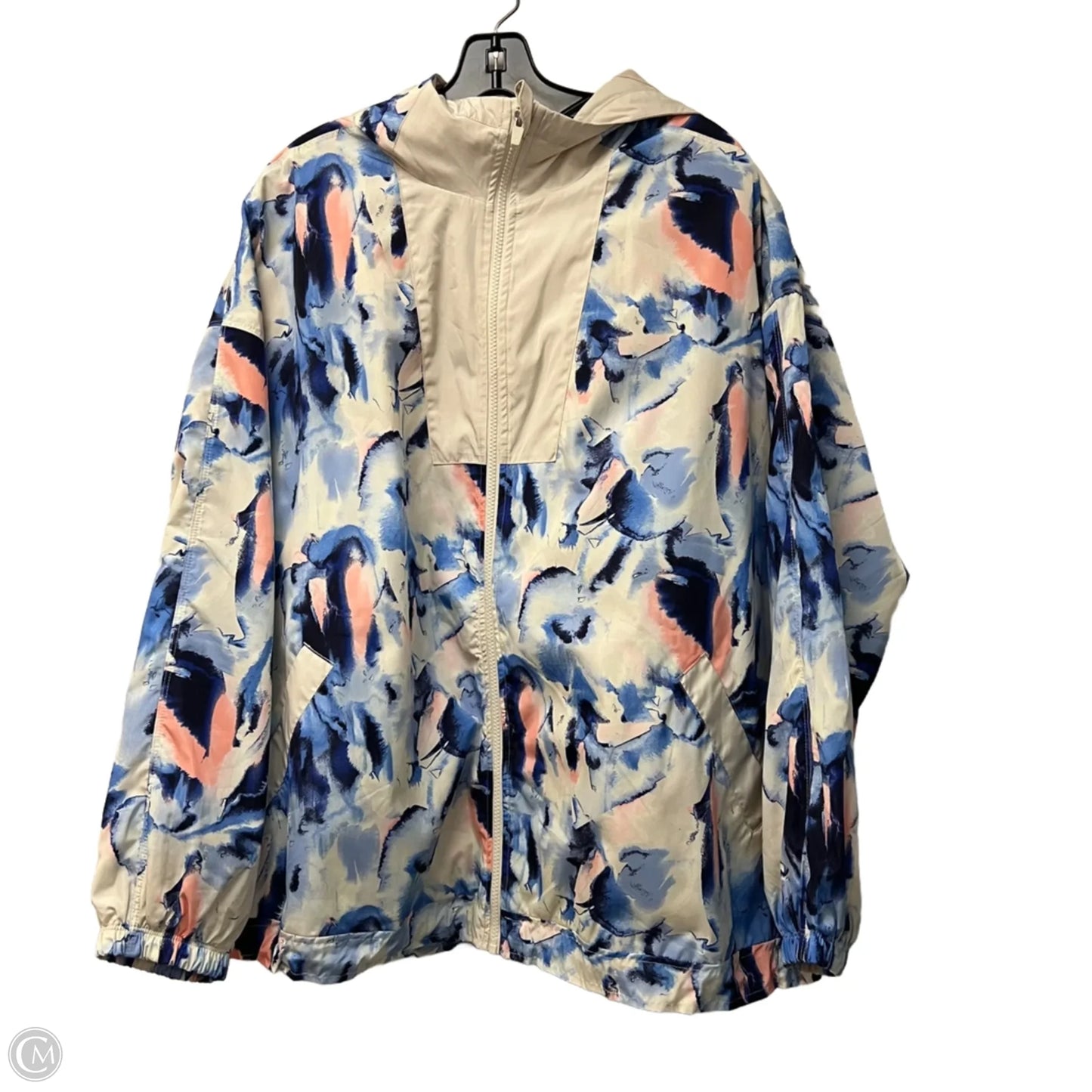 Athletic Jacket By Livi Active In Floral Print, Size: 2x