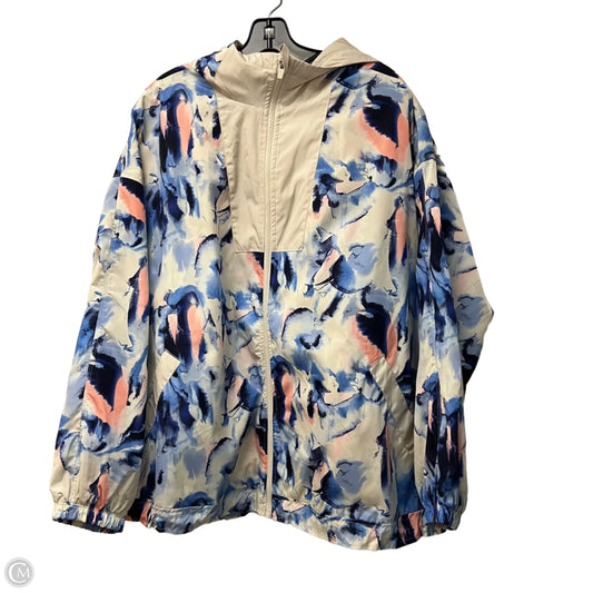 Athletic Jacket By Livi Active In Floral Print, Size: 2x