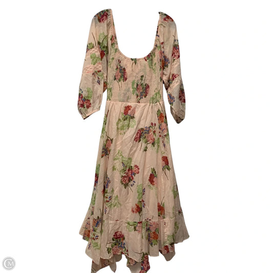 Dress Casual Midi By Free People In Orange, Size: S