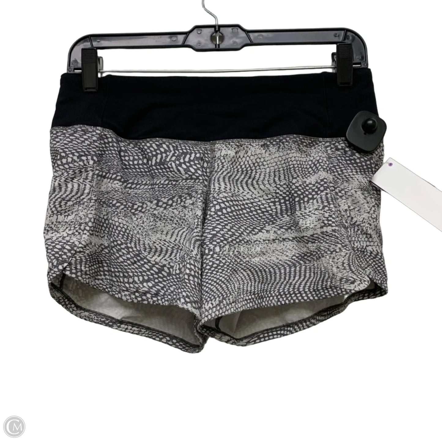 Athletic Shorts By Lululemon In Grey & White, Size: S