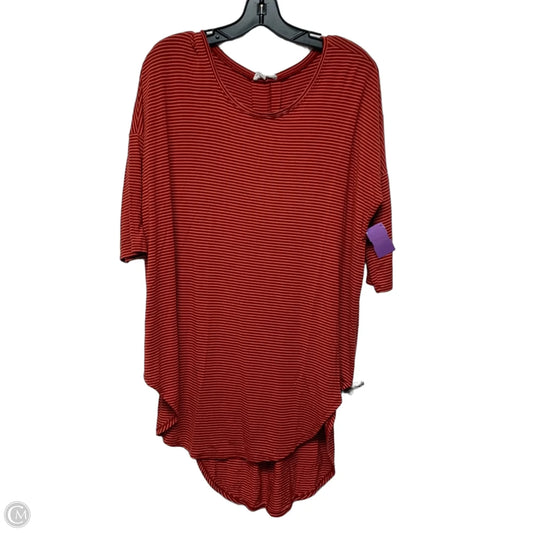 Tunic Short Sleeve By Floreat In Striped Pattern, Size: S