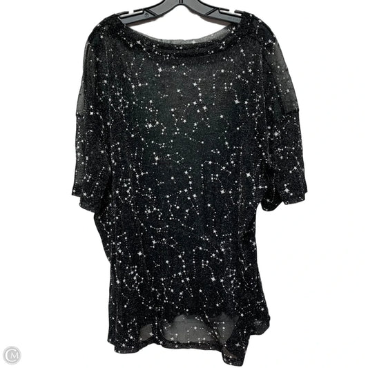 Top Short Sleeve By Clothes Mentor In Black & White, Size: Xl