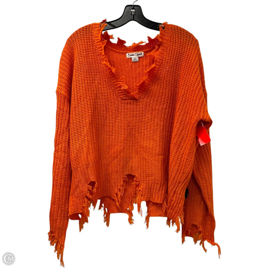 Sweater By Caren Sport In Orange, Size: 3x