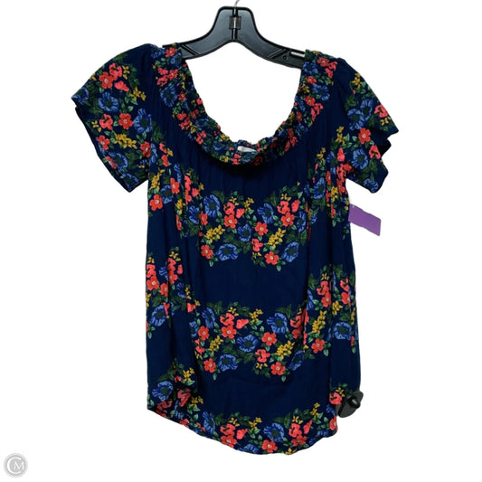 Top Short Sleeve By Old Navy In Floral Print, Size: L