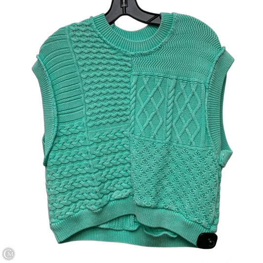 Vest Sweater By Free People In Green, Size: S
