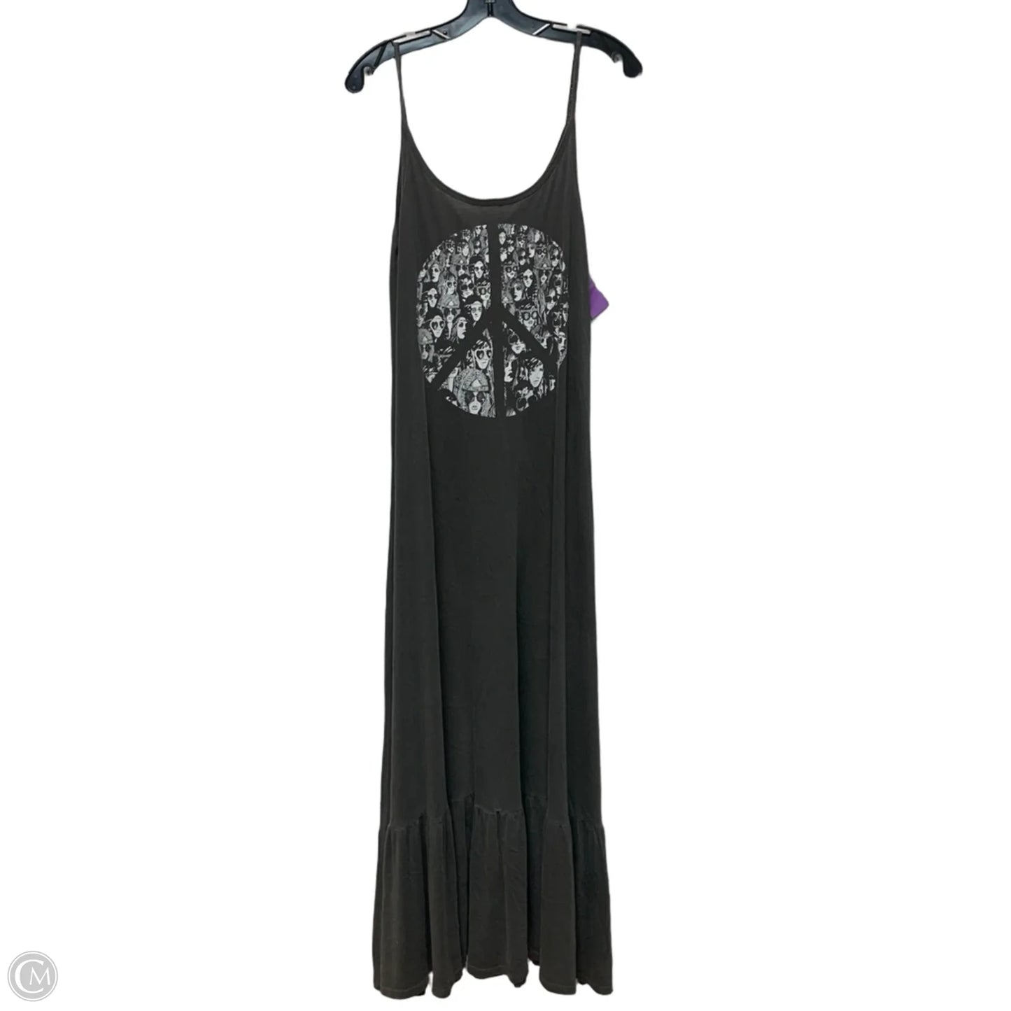 Dress Casual Maxi By LAUREN & MOSHI In Grey, Size: L