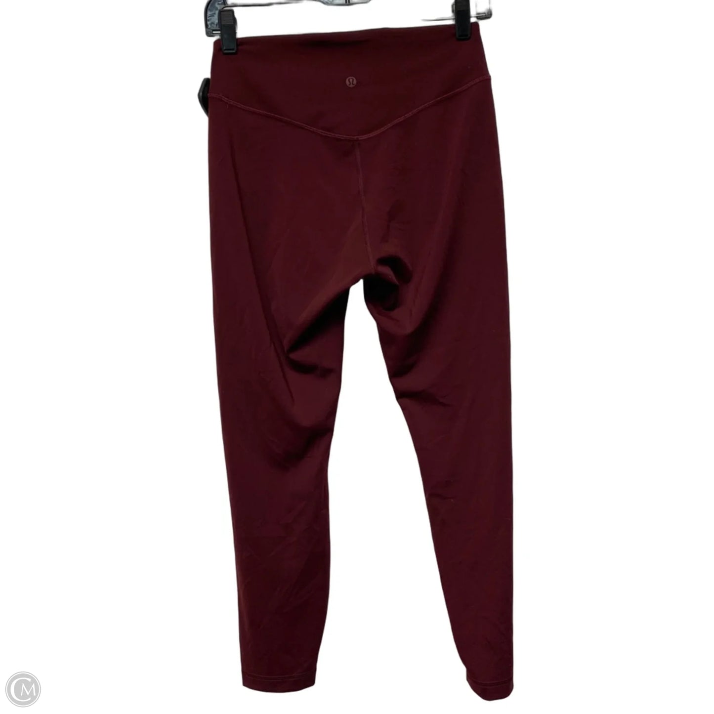 Athletic Leggings By Lululemon In Maroon, Size: M