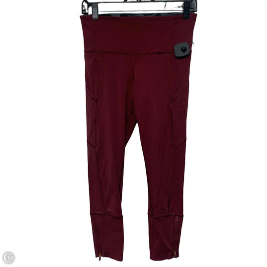 Athletic Leggings Capris By Lululemon In Red, Size: S