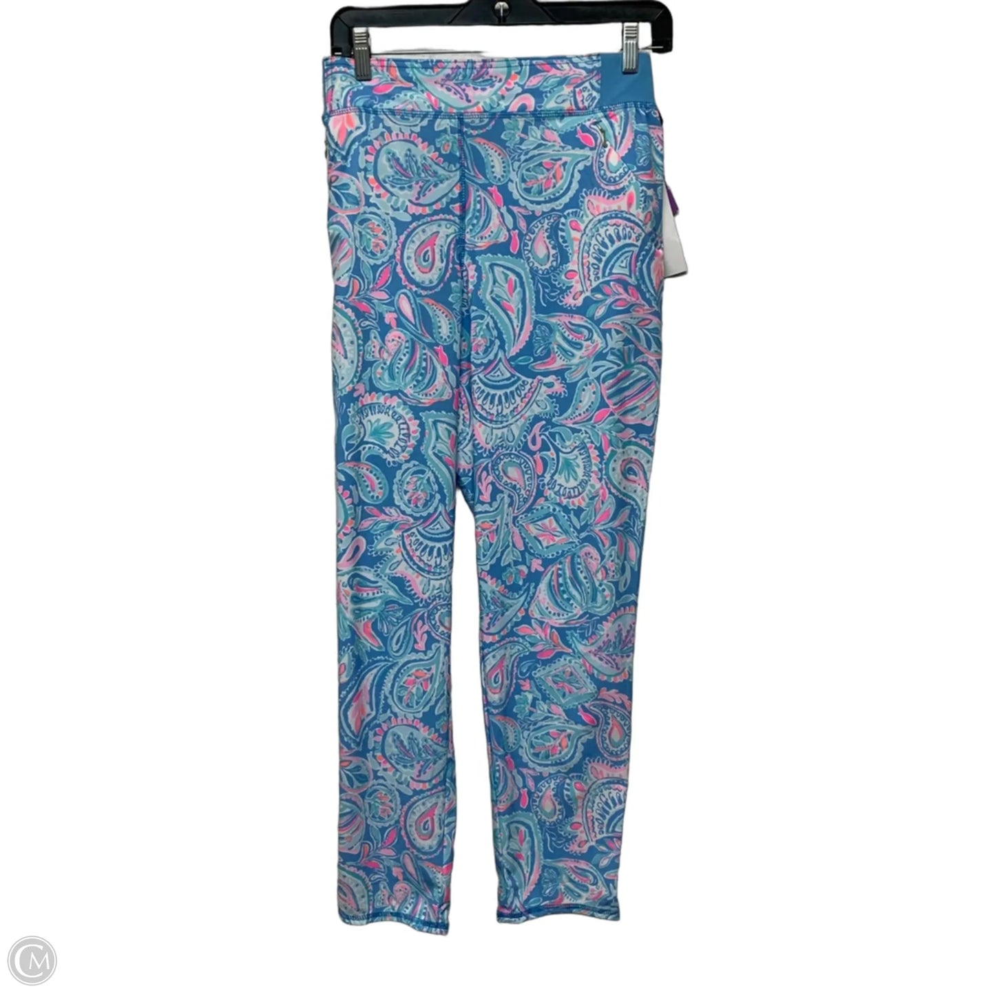 Pants Designer By Lilly Pulitzer In Blue & Pink, Size: L