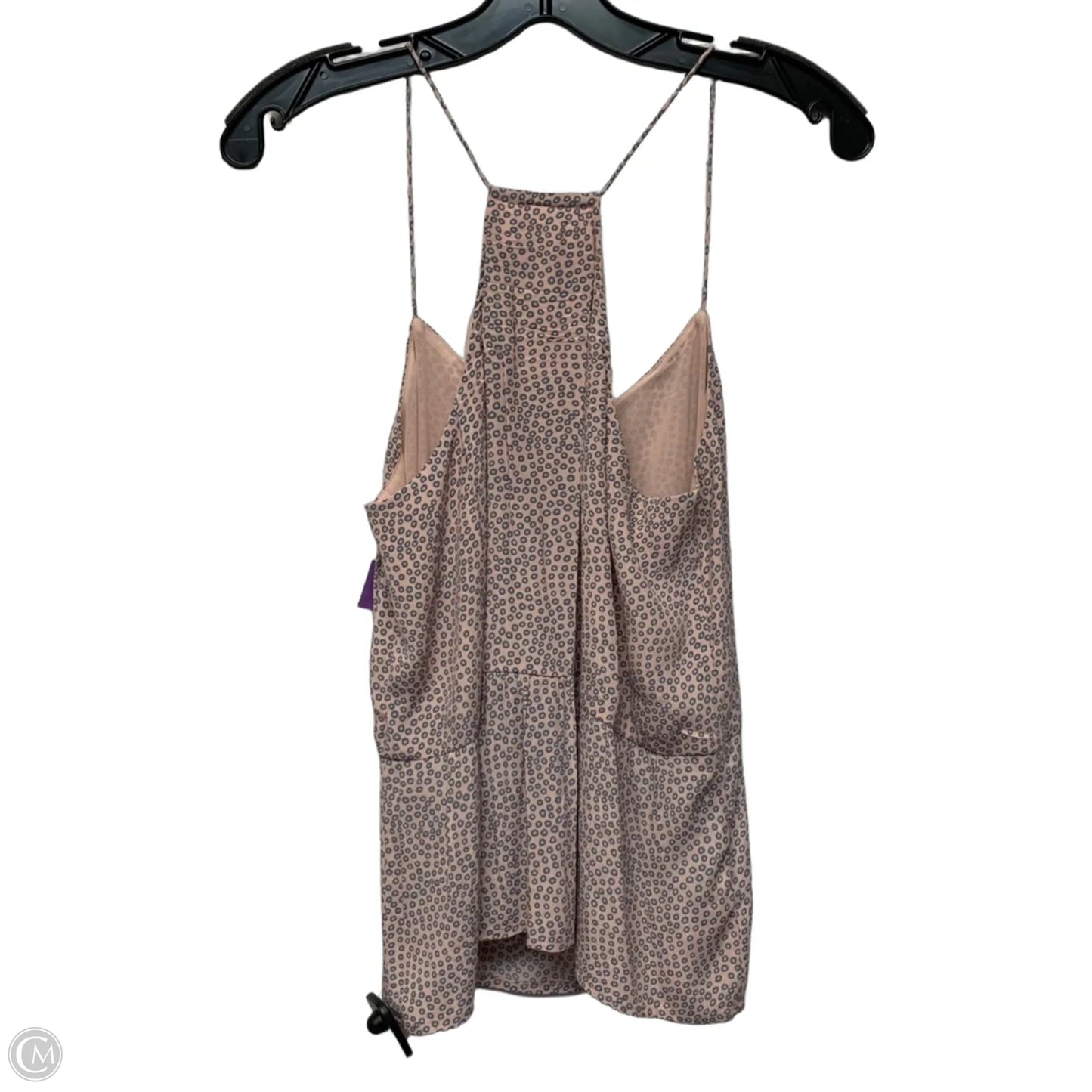 Blouse Sleeveless By Loft In Grey & Pink, Size: Xs