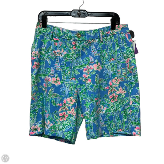 Shorts Designer By Lilly Pulitzer In Blue & Green, Size: 6