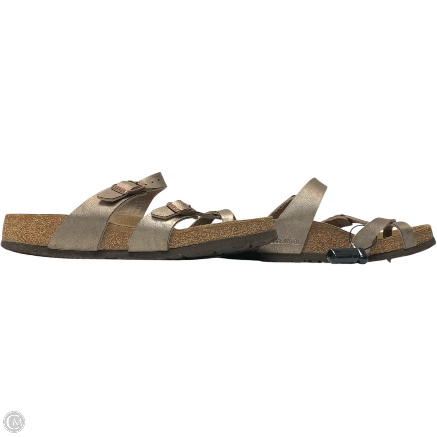 Sandals Flats By Birkenstock In Bronze, Size: 7