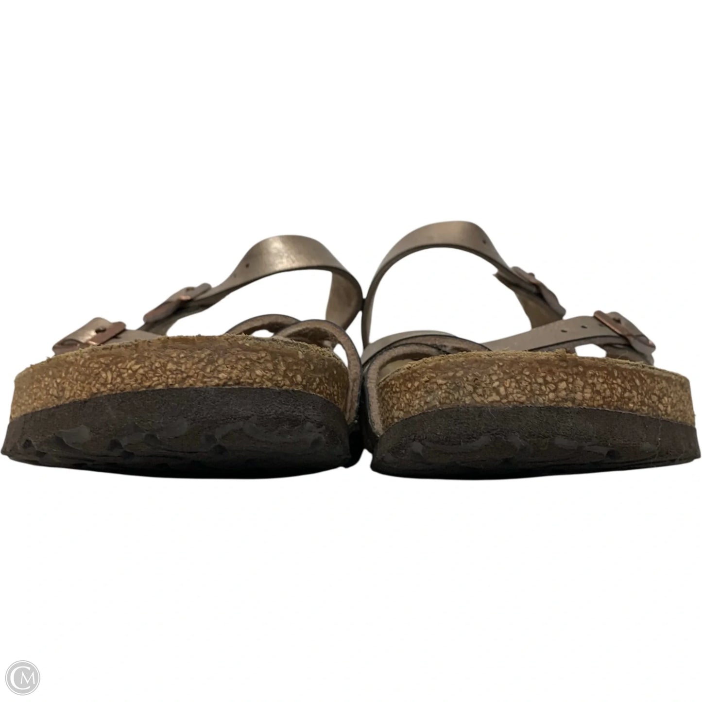 Sandals Flats By Birkenstock In Bronze, Size: 7