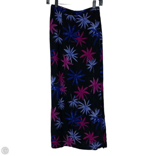 Skirt Midi By Jm Collections In Black & Purple, Size: M