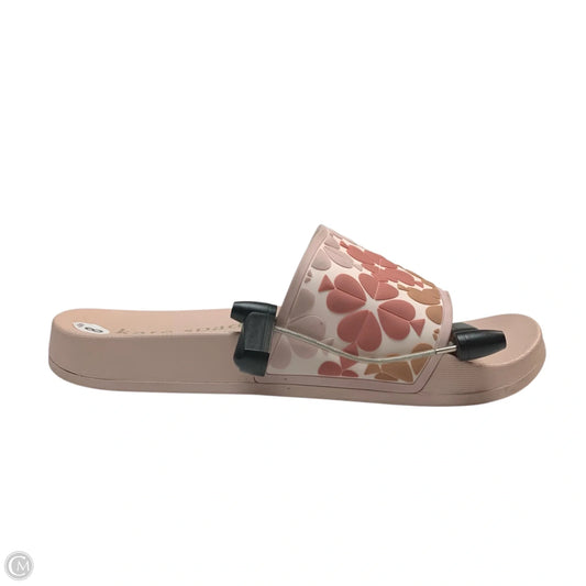 Sandals Designer By Kate Spade In Pink & Red, Size: 8