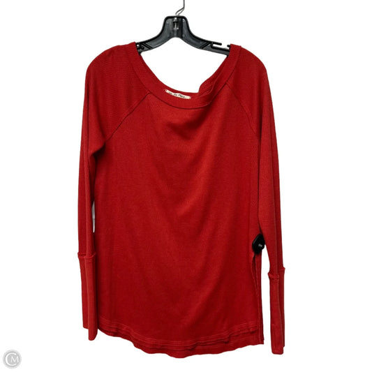 Top Long Sleeve By We The Free In Red, Size: M
