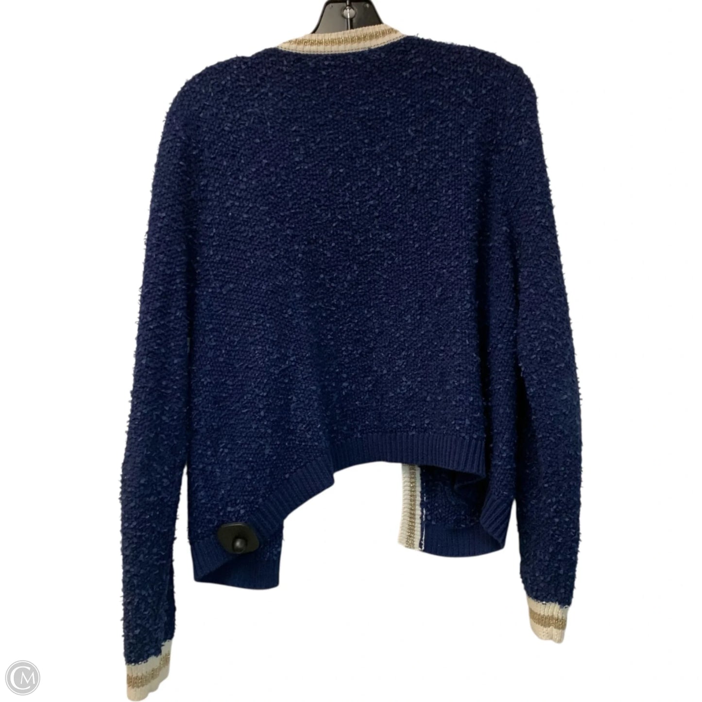 Sweater Cardigan Designer By Lilly Pulitzer In Navy, Size: M