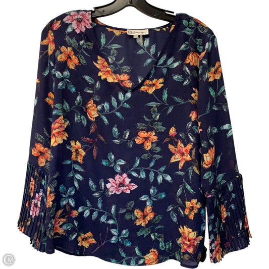 Blouse Designer By Neiman Marcus In Blue, Size: S