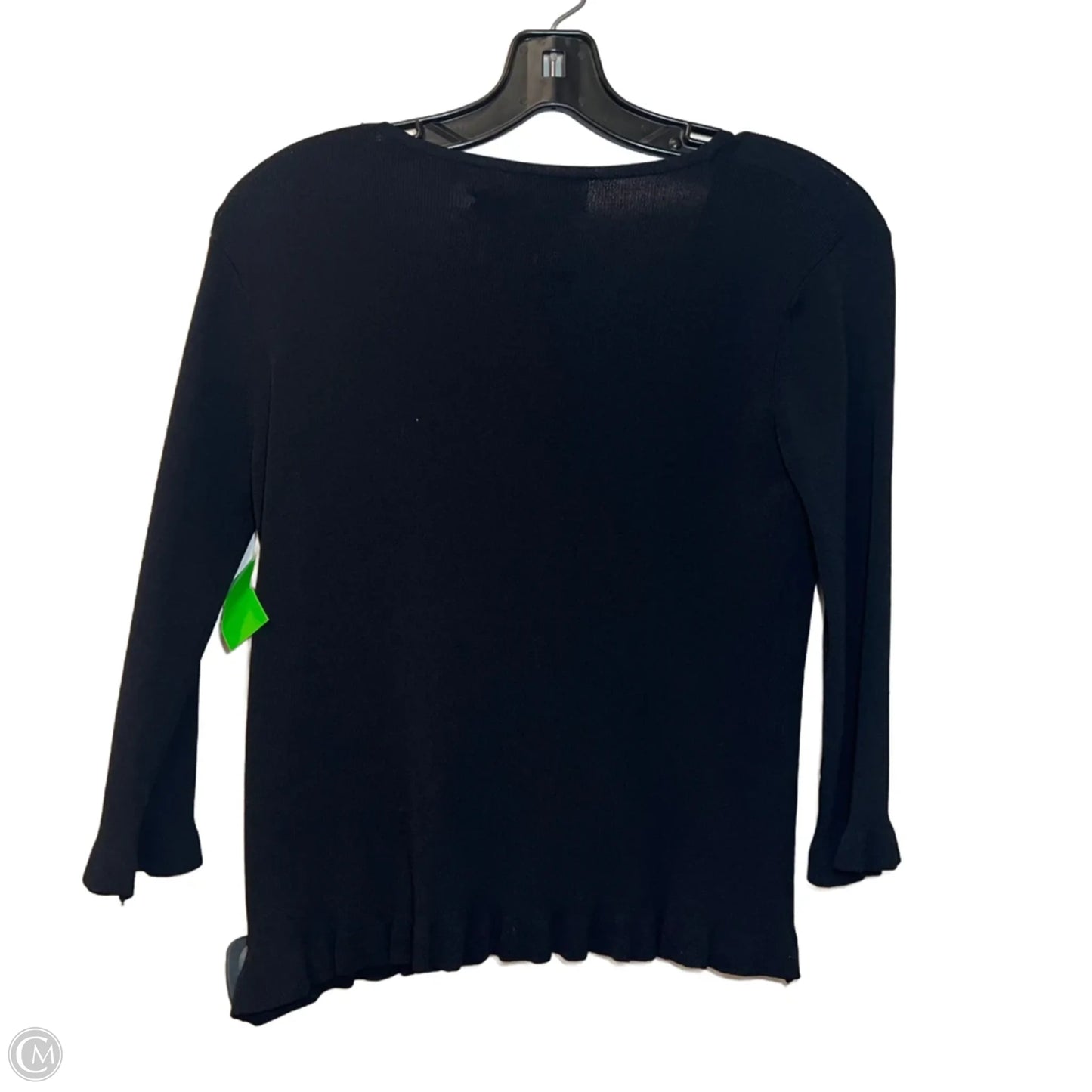 Top Long Sleeve By Joseph A. In Black, Size: S